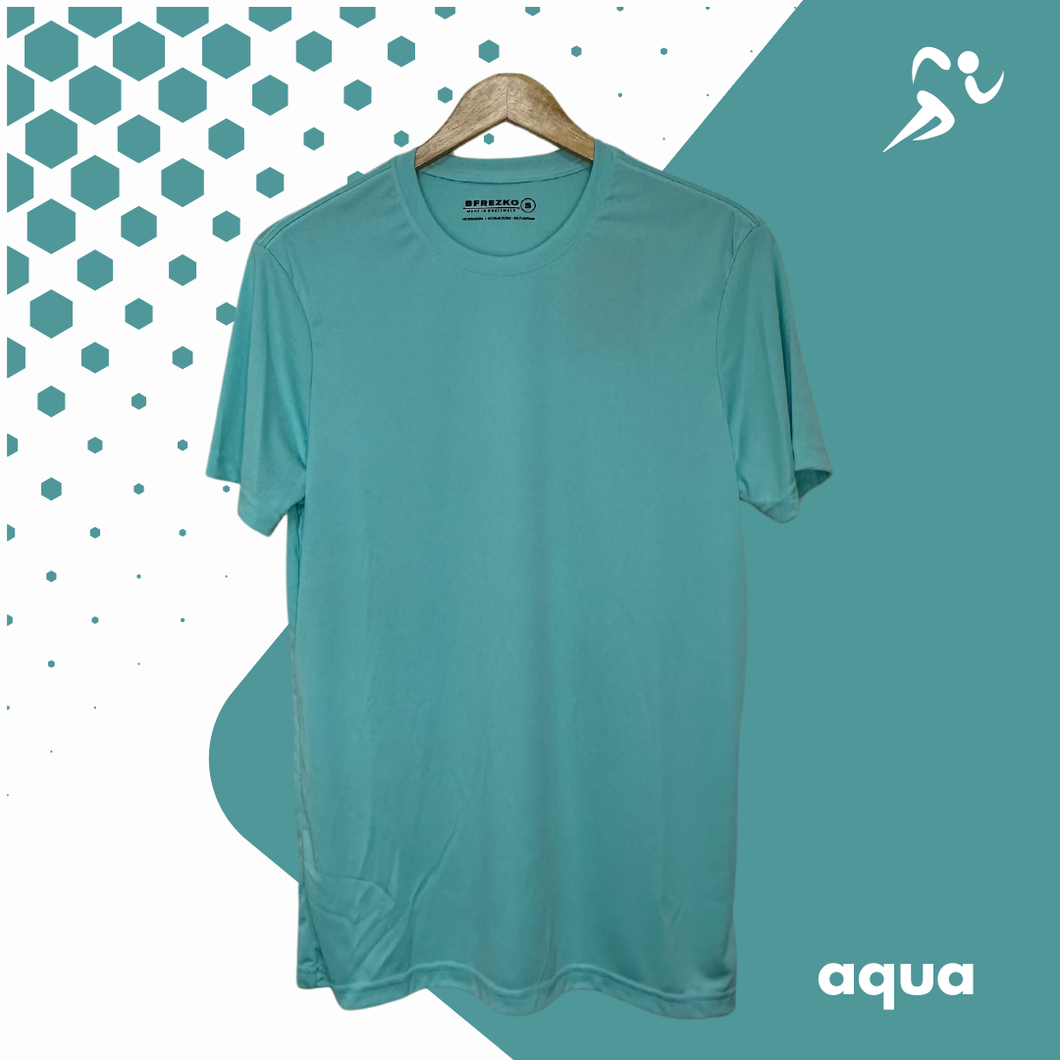 PLAYERA DEPORTIVA MANGA CORTA (AQUA)