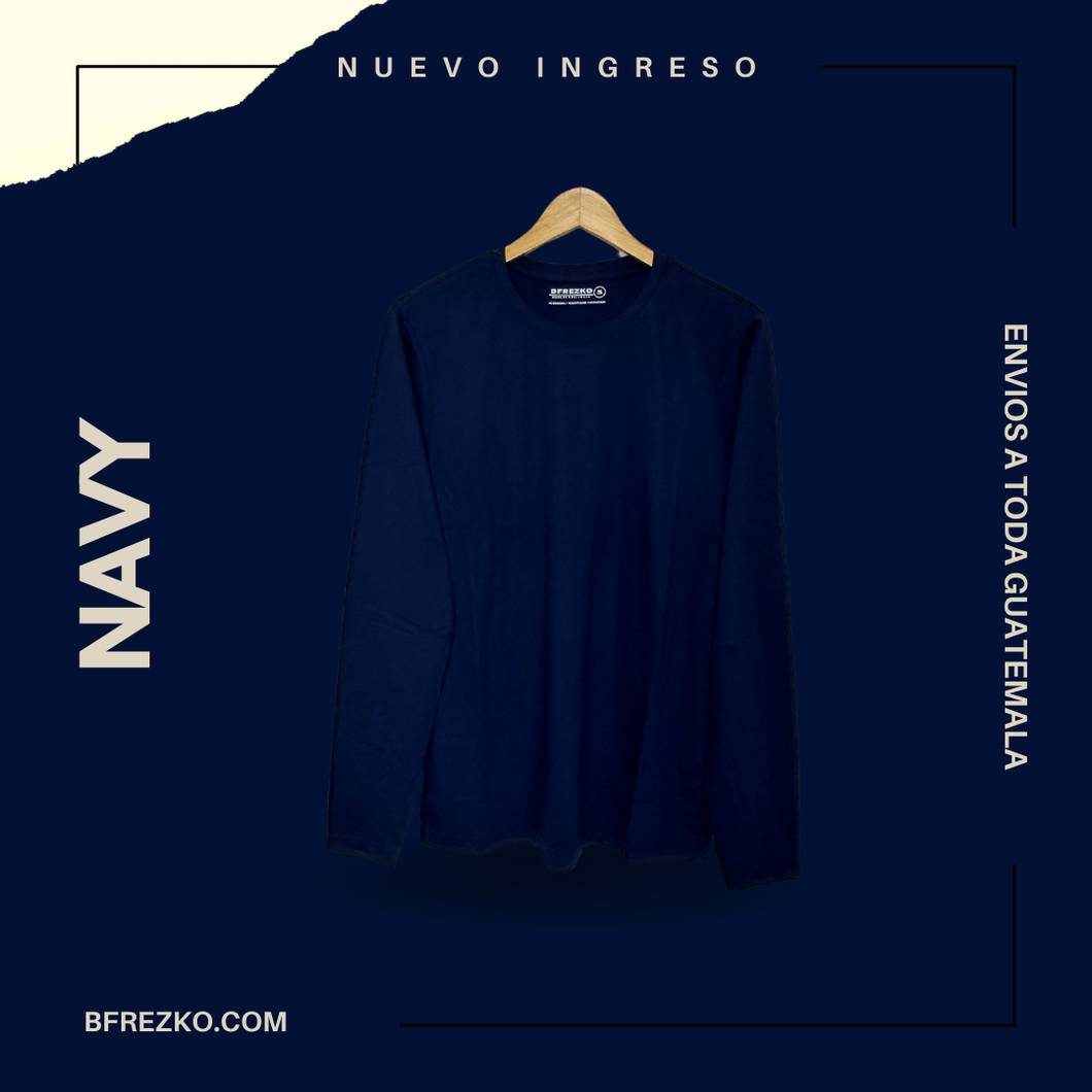 PLAYERA BASIC MANGA LARGA 