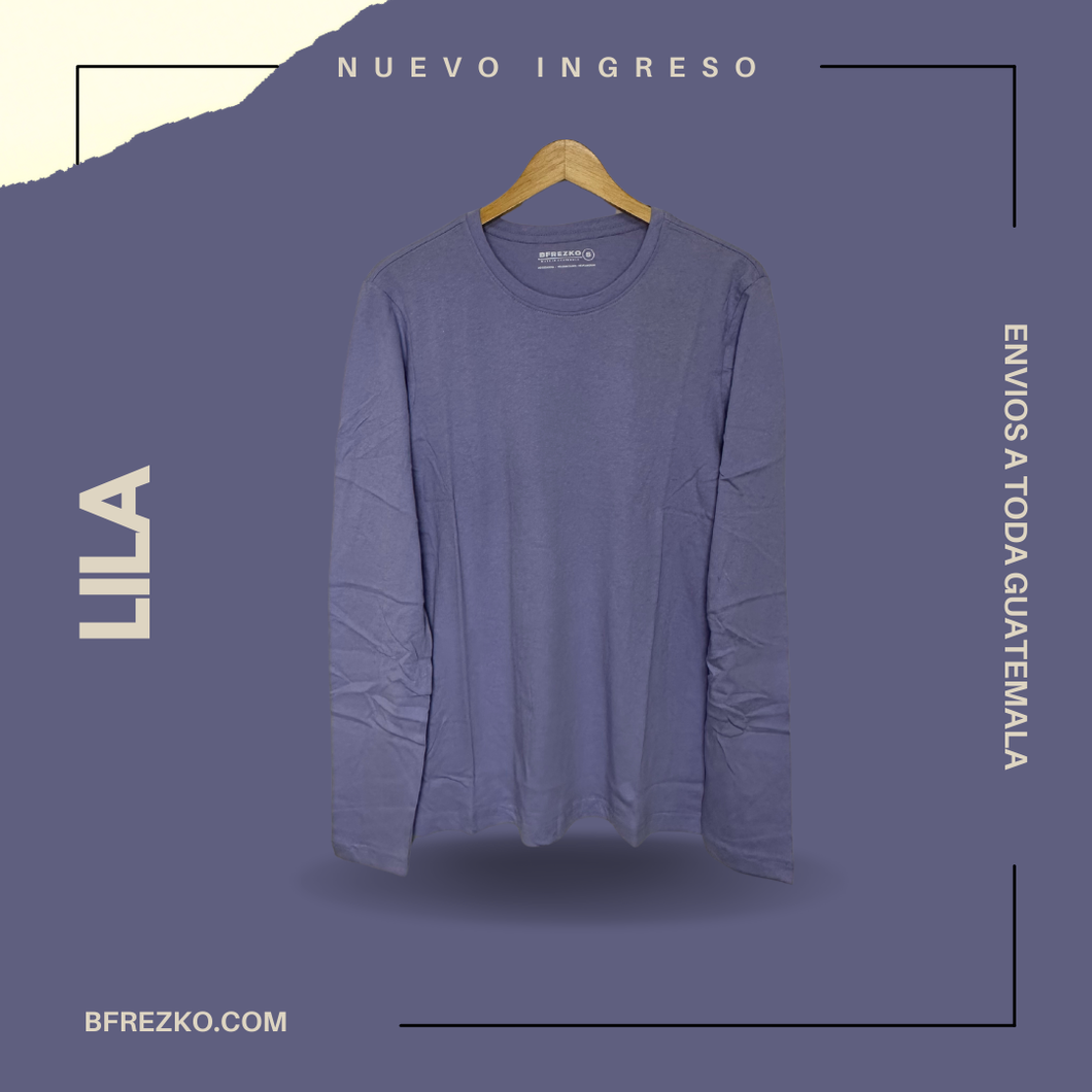 PLAYERA BASIC MANGA LARGA 