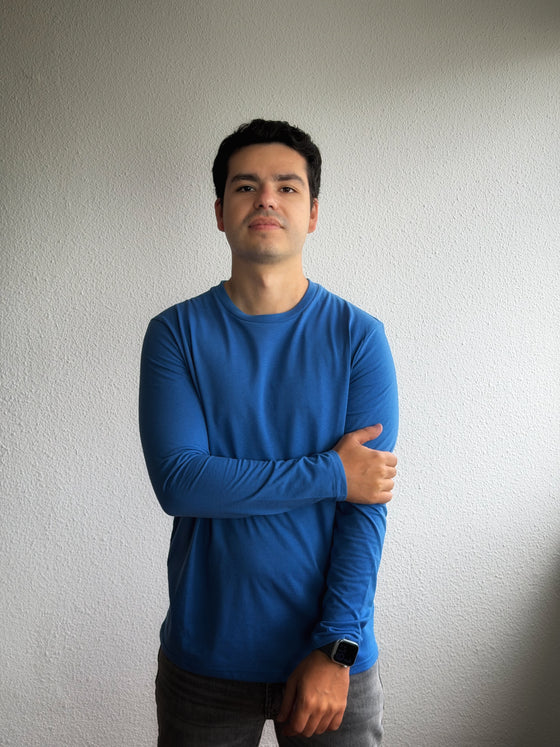 PLAYERA MANGA LARGA  ORIGINALS BFREZKO "MORROCAN BLUE"