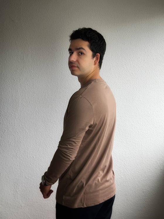 PLAYERA MANGA LARGA  ORIGINALS BFREZKO "COFFEE"