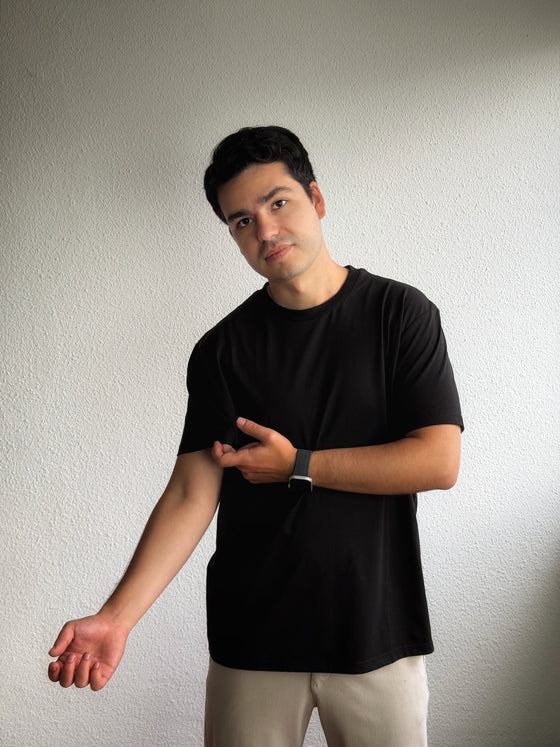 PLAYERA MANGA CORTA RELAXED FIT ¨BLACK¨