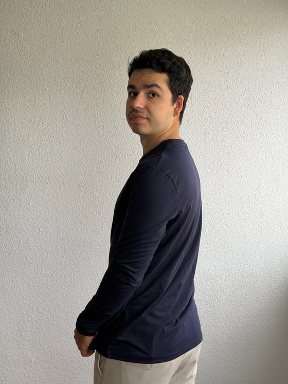 PLAYERA MANGA LARGA  ORIGINALS BFREZKO "NAVY"