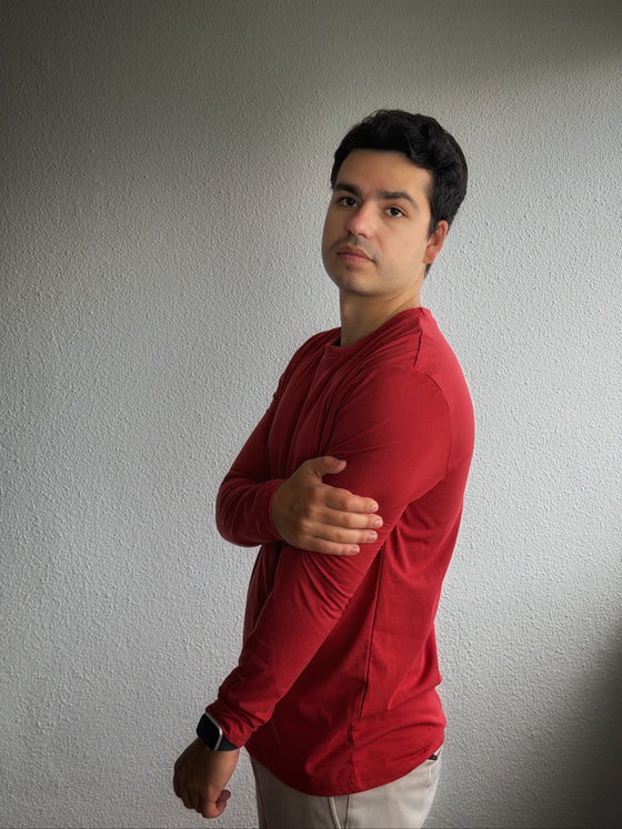 PLAYERA MANGA LARGA  ORIGINALS BFREZKO "RED PEPPER"